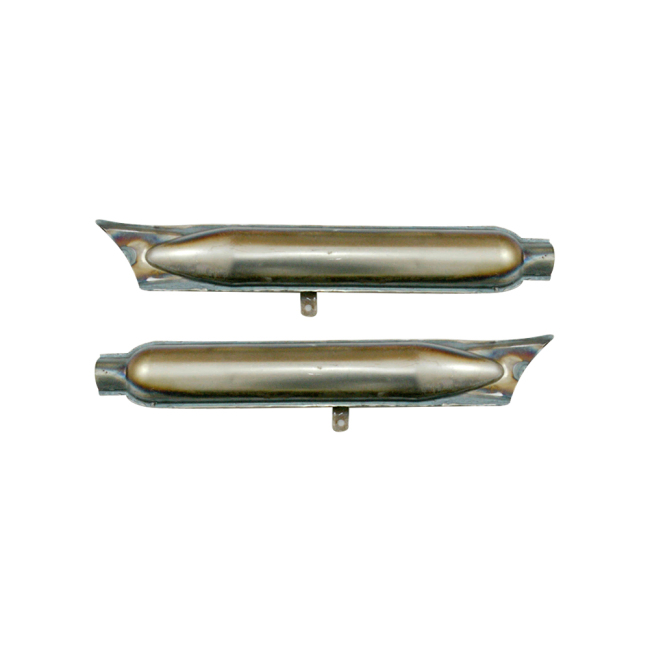 CJ750 Fishtail mufflers (pair) (raw)