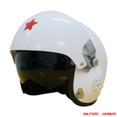 China PLA Air Force MIG Jet Fighter Pilot Helmet Tk11 replica White