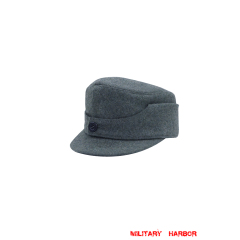 WWII German Gebirgsjager Single Button Bergmütze Italian Field Wool Field Cap