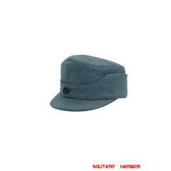 WWII German Police Gebirgsjager Single Button Bergmütze Wool Field Cap