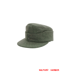WWII German Heer/SS Field Grey Wool M43 field cap