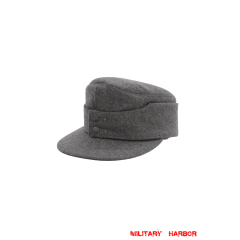 WWII German Heer/SS Grey Wool M43 field cap