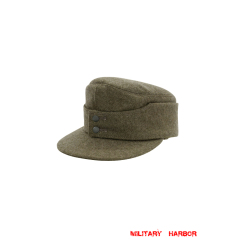 WWII German Heer/SS Brown Grey Wool M43 Field cap