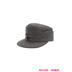 WWII German Heer/SS Grey Wool M44 field cap