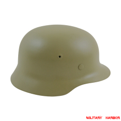 WWII German M40 Helmet Stahlhelm sand yellow