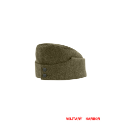 WWII German M42 Heer/SS Brown Wool overseas cap