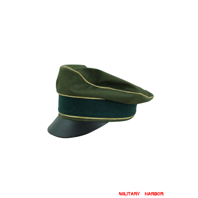 WWII German Afrikakorps Heer general cotton crusher visor cap