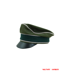WWII German Afrikakorps Heer Infantry cotton crusher visor cap