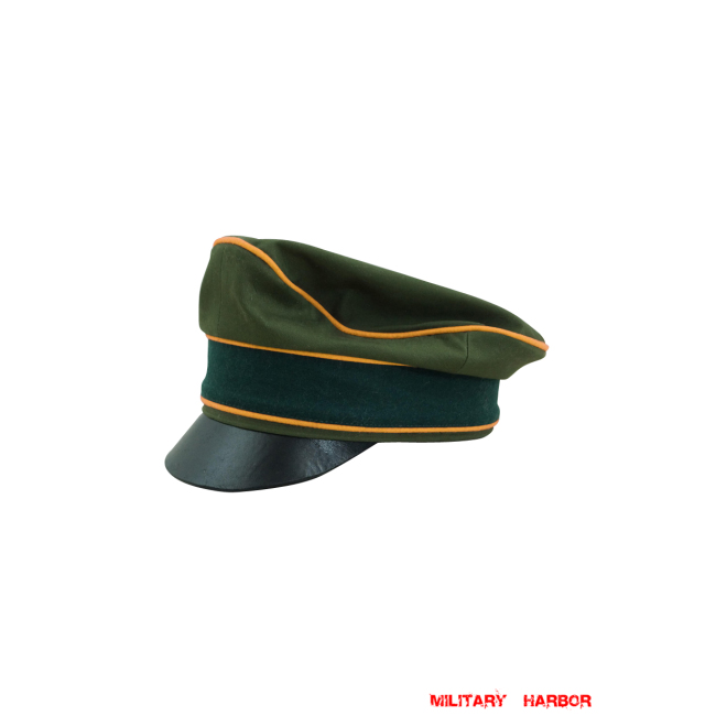 WWII German Afrikakorps Heer Cavalry / Recon cotton crusher visor cap
