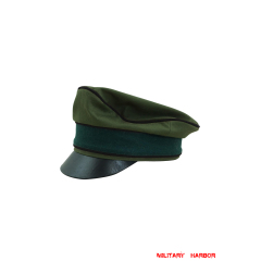 WWII German Afrikakorps Heer Pioneer cotton crusher visor cap