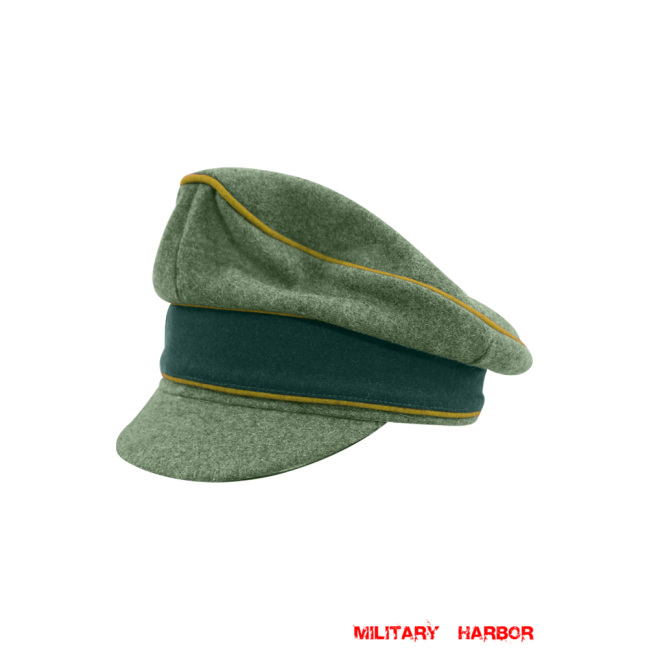WWII German Heer M37 Wool Signal Crusher Visor Cap