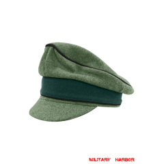 WWII German Heer M37 Wool Pioneer Crusher Visor Cap