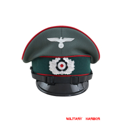 WWII German Heer Artillery EM & NCO Gabardine Visor Cap with insignia