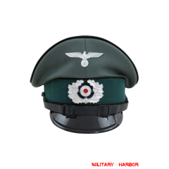WWII German Heer Pioneer EM & NCO Gabardine Visor Cap with insignia