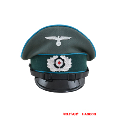 WWII German Heer Transport Unit EM & NCO Gabardine Visor Cap with insignia