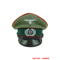 WWII German Heer Artillery EM & NCO Wool Visor Cap with insignia