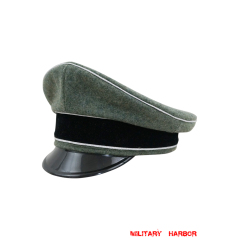WWII German Waffen SS Officer wool Visor Cap