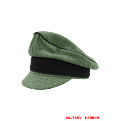 WWII German Waffen SS M37 Wool Pioneer Crusher Visor Cap