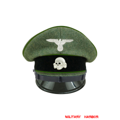 WWII German Waffen SS Panzergrenadier EM/NCO Wool Visor cap with insignia