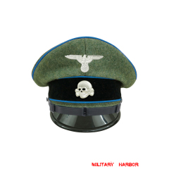 WWII German Waffen SS Transport Unit EM/NCO Wool Visor cap with insignia