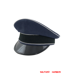 WWII German Luftwaffe Officer blue Gabardine Visor cap