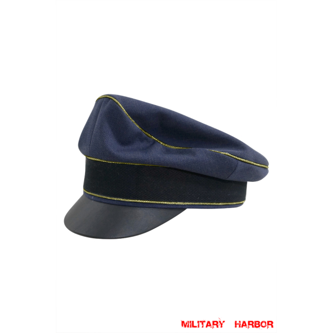 WWII German Luftwaffe General blue Gabardine Crusher Visor cap