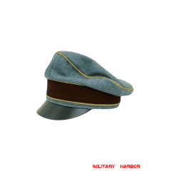WWII German Police General Wool Crusher Visor Cap