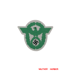 WWII German Protection Police Sleeve Eagle On White Backing