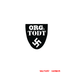 WWII German Organization Todt OT helmet decal