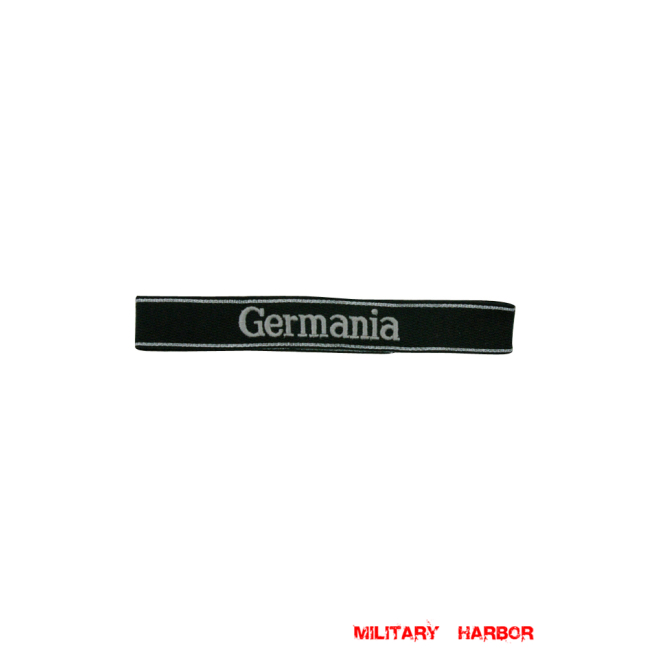 WWII German SS-VT Pz.Gren.Rgt. 9 Germania in latin script EM/NCO cuff title