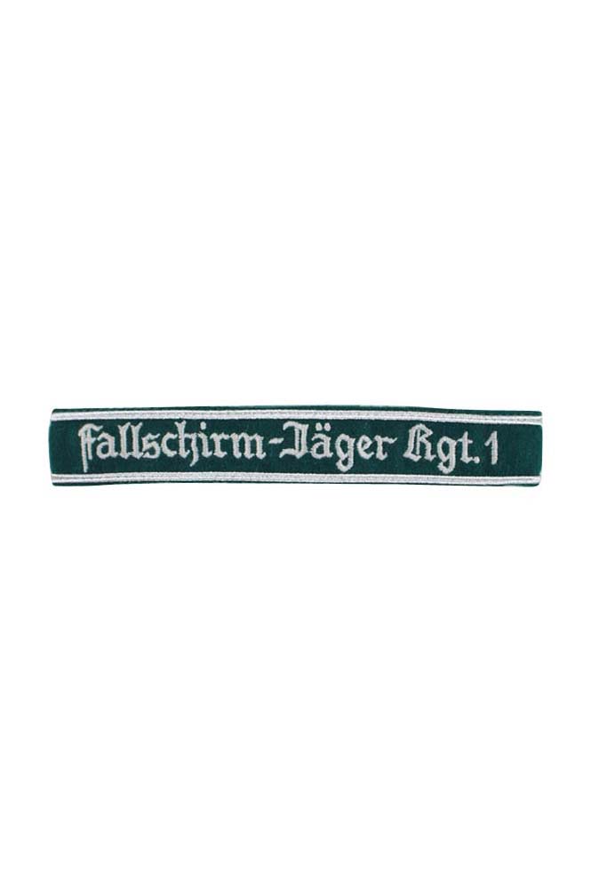 WW2 German badge,wehrmacht cufftitle,Luftwaffe cufftitle,SS cufftitle,Luftwaffe Fallschirmjager Rgt.1 cuff title,WW2 German cufftitle,German insignia,WW2 German,WWII German,waffen ss insignia,WW2 reproduction,WWII German militaria