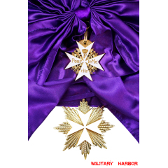 Prussian White enameled Pour le Merite Grand Cross Sash Badge