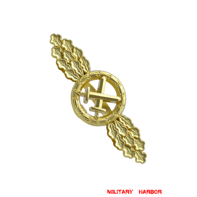 Luftwaffe Air to Ground Support Clasp in Gold
