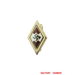 Golden Hitler Youth Badge with Oakleaves