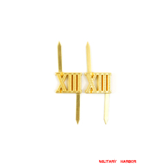 WWII German Shoulder Boards Cyphers Gold XIII Nurnberg 13mm 2pcs