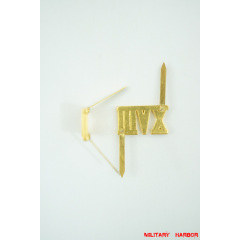 WWII German Shoulder Boards Cyphers Gold XVIII Salzburg 13mm 2pcs