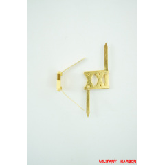 WWII German Shoulder Boards Cyphers Gold XXI Posen 13mm 2pcs