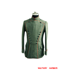WWI German Empire Uhlan red pipped wool tunic ULANKA