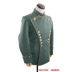 WWI German Empire Officer Gabardine Uhlan yellow Pipped tunic ULANKA