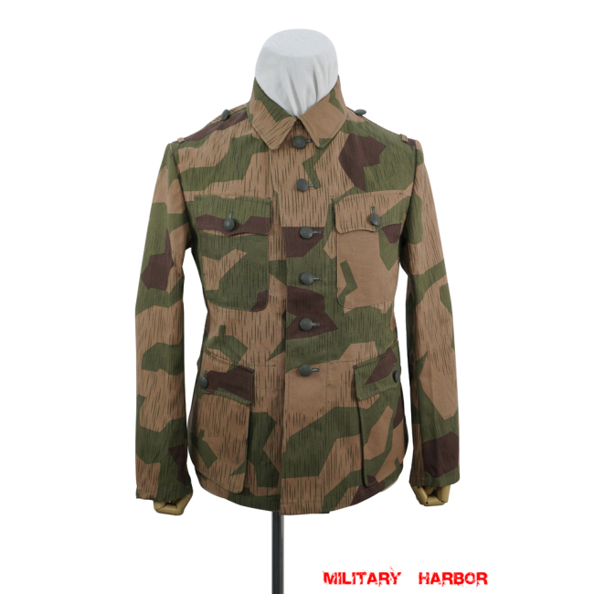 German Camo tunic,German uniforms,SS uniforms,Wehrmacht uniforms,German camouflage jacket,WW2 uniforms,Splinter 42 Revered Color,WW2 camo,WWII camo,WW2 German camouflage,WWII German camouflage,German Camo Uniform,M42 tunic
