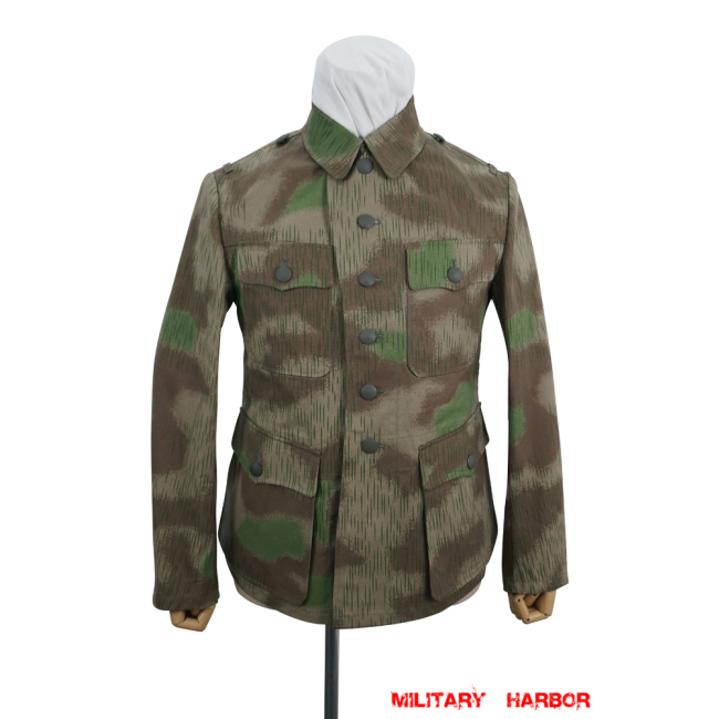 German Camo tunic,German uniforms,SS uniforms,Wehrmacht uniforms,German camouflage jacket,WW2 uniforms,Splinter 42 Revered Color,WW2 camo,WWII camo,WW2 German camouflage,WWII German camouflage,German Camo Uniform,M42 tunic,Marsh Sumpfsmuster 44