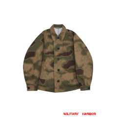 WWII German Luftwaffe Field Division Marsh Sumpfsmuster 43 Camo modified shortened smock I