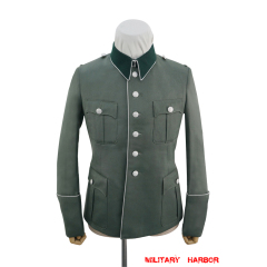 WWII German Heer M41 Officer General Gabardine piped service tunic Jacket