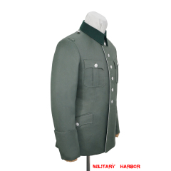 WWII German Heer M28 General Officer Gabardine piped service tunic jacket I