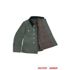 WWII German SS M35 Officer Gabardine Service Tunic Jacket