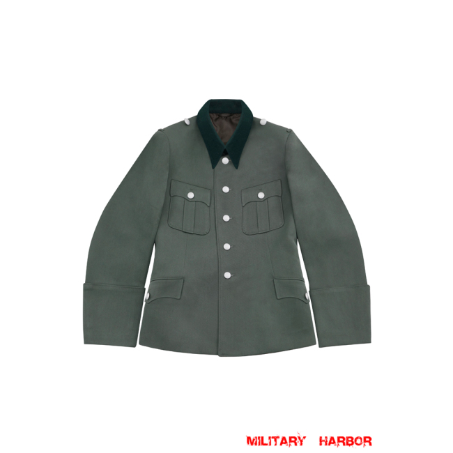WWII German SS M35 Officer Gabardine Service Tunic Jacket