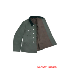 WWII German SS M37 Officer Gabardine Service Tunic Jacket