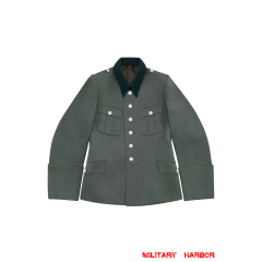 WWII German SS M37 Officer Gabardine Service Tunic Jacket 6 buttons