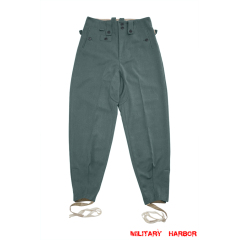 WWII German SS M43 Field grey Gabardine trousers keilhosen