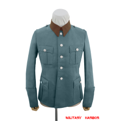 WWII German Police Gendarmerie General Officer Gabardine Service Tunic Jacket 5 Buttons